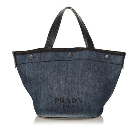 tote bag prada|Prada denim tote bag.